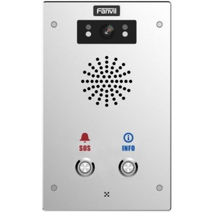 Picture of Fanvil I16SV02P Outdoor Video SIP Intercom Water & dust proof SIP Intercom IP65 (2 button), Built-in HD camera, HD voice, built-in 3W speaker TF card