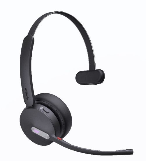 Picture of Yealink WH64 Hybrid Mono UC DECT Wireless Headset, DECT & Bluetooth Hybrid Wireless Technology, 3-Mic Noise Cancellation,UC Certified,  Dongle WDD60