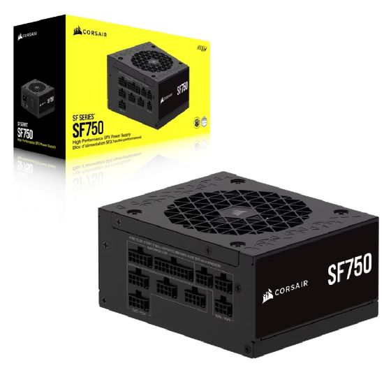 Picture of Corsair SF Series SF750 Fully Modular 80 PLUS Platinum SFX Power Supply (AU) – 750W, 92mm FDB, 8×SATA, 2×EPS, 2×PCIe, Type 5, 100K hrs, ATX 3.1