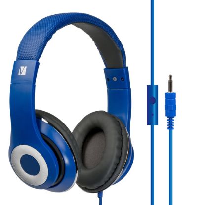 Picture of Verbatim's Over-Ear Stereo Headset Headphones - Ideal for Office, Education, Business, SME (BLUE)