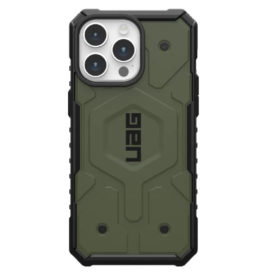 Picture of UAG Pathfinder MagSafe Apple iPhone 15 Pro Max (6.7') Rugged Case - Olive Drab(114301117272),18ft. Drop Protection(5.4M), 10 Years Warranty