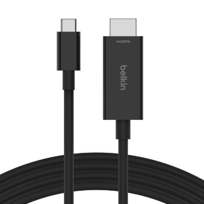 Picture of Belkin Connect USB-C™ to HDMI Cable (2M) - Black (AVC012bt2MBK), 8K at 60Hz and 4K at 120Khz, Supports (HDR10+), Plug and Play, 2 Years Warranty