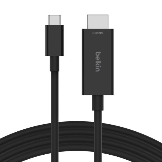 Picture of Belkin Connect USB-C™ to HDMI Cable (2M) - Black (AVC012bt2MBK), 8K at 60Hz and 4K at 120Khz, Supports (HDR10+), Plug and Play, 2 Years Warranty