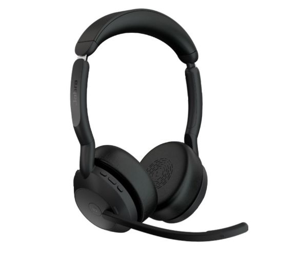 Picture of Jabra Evolve2 55 USB A Stereo Teams Active Noise Cancellation, Link 380 Bluetooth® Adapter ,30m Wireless Range, 18 Hours Battery Life