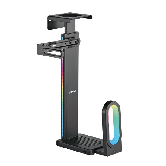 Picture of mbeat® activiva RGB Ultra-Wide Adjustable Wall & Under-Desk Gaming PC Mount Heavy-Duty Weight Capacity 20kg