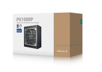 Picture of DeepCool PX1000P 1000W 80+ Platinum/Cybenetics ATX Power Supply, 120mm Fan, Japanese Capacitors, Semi-Digital, Interleaved PFC, Full-Bridge & LLC + DC