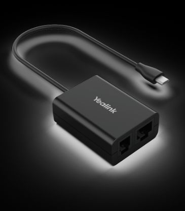 Picture of Yealink EHS61 Wireless Headset Adapter for WH62/3, Compatible with Unify/Mitel/Yealink T27G/29G/4xG