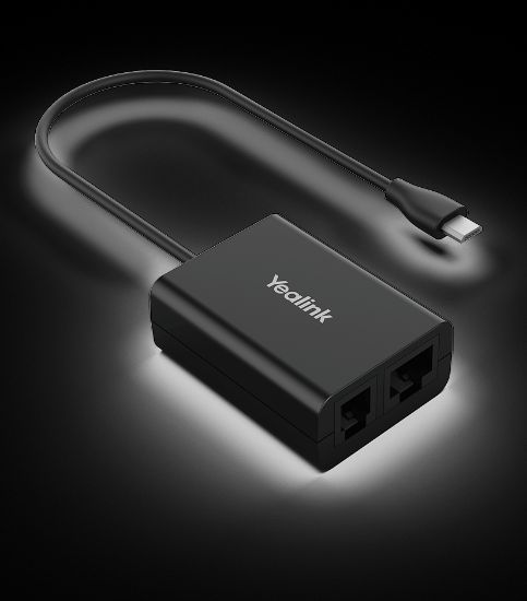 Picture of Yealink EHS61 Wireless Headset Adapter for WH62/3, Compatible with Unify/Mitel/Yealink T27G/29G/4xG