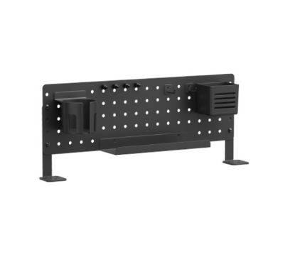 Picture of Brateck PB-007-01-B DESK PEGBOARD ORGANIZER WITH STORAGE KITS  (BLACK)  600x100x240mm (LS)