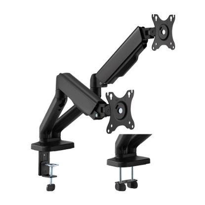 Picture of Brateck Cost-Effective Spring-Assisted Dual Monitor Arm Fit Most 17'-32' Monitor Up to 9KG VESA 75x75,100x100(Black)