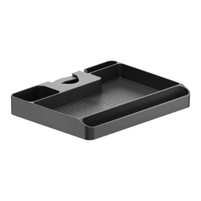 Picture of Brateck Pole Mounted Storage Shelf Easily mounted to Φ30-48mm (1.2'-1.9') poles (BLACK) 224x176x30mm (8.8'x6.9'x1.2' ) (LS)