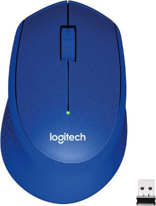 Picture of (LS)Logitech M331 SILENT PLUS  Wireless Mouse Blue  DPI (Min/Max): 1000±  1-Year Limited Hardware Warranty