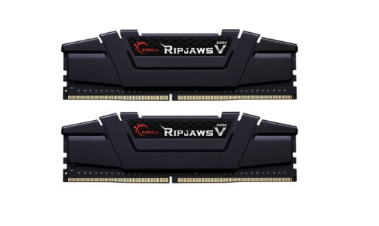 Picture of G.SKILL F4-3200C16D-64GVK 64GB (2 x 32GB)/ PC4-25600 / DDR4 3200 Mhz/ Timings 16-18-18-38/ Voltage 1.35V/ RipjawsV