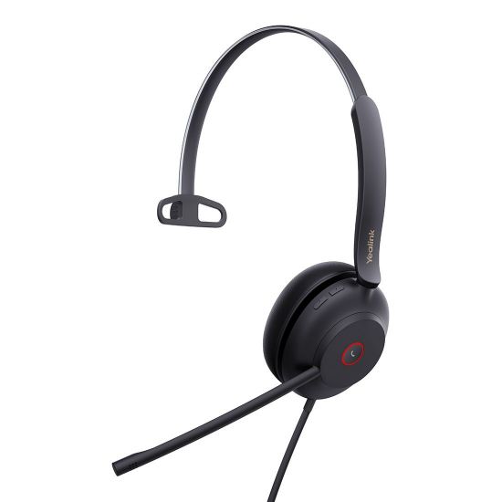 Picture of Yealink UH37 Mono USB Wired Headset, UC, USB-C, 35mm Speaker, Busylight, Leather Ear Cushion,HD Audio, 2Mic Noise Killer, Microsoft Teams & UC