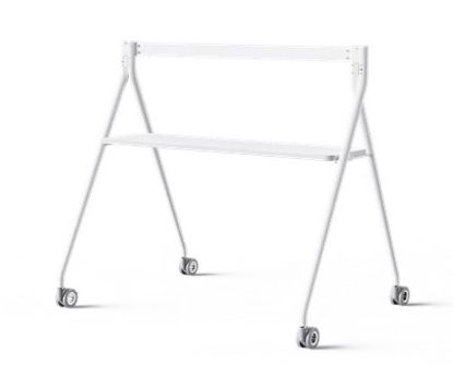 Picture of Yealink Floor stand for MeetingBoard 65' with Tray, Fit for Yealink MeetingBoard 65', Wheeled for easy transport Stable, Durable Base Practical, White
