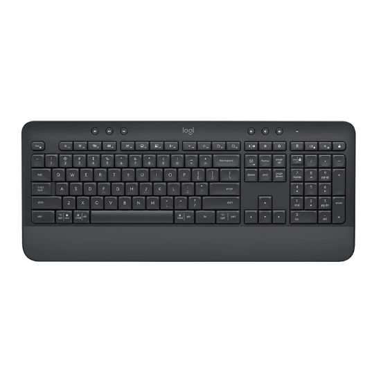 Picture of Logitech Signature K650 Comfort Full-Size Wireless Keyboard with Wrist Rest Graphite