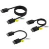 Picture of Corsair  iCUE LINK Cable Kit - 100mm x 1, 200mm x 1, 600mm x 1 Black