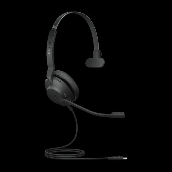 Picture of Jabra Evolve2 30 SE Wired USB-C MS Mono Headset, Lightweight & Durable, Noise Isolating Ear Cushions, 2-Mic Technology, 2Yr Warranty, Plug-and-play