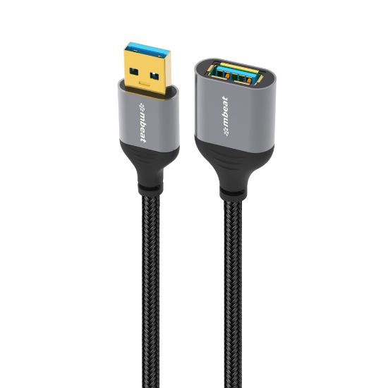 Picture of mbeat Tough Link 1.8m USB 3.0 to USB 3.0 Extension Cable  Plug-and-Play Adaptive Practicality Speed: 5Gbps Package Weight: 96g
