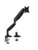 Picture of Brateck LDT82-C012E SINGLE SCREEN HEAVY-DUTY MECHANICAL SPRING MONITOR ARM For most 17'~45' Monitors, Matte Black (LS)