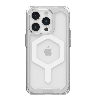 Picture of UAG Plyo MagSafe Apple iPhone 15 Pro (6.1') Rugged Case - Ice/White (114286114341), 16ft. Drop Protection (4.8M), 10 Years Warranty