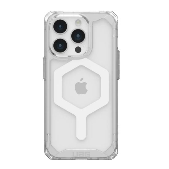 Picture of UAG Plyo MagSafe Apple iPhone 15 Pro (6.1') Rugged Case - Ice/White (114286114341), 16ft. Drop Protection (4.8M), 10 Years Warranty