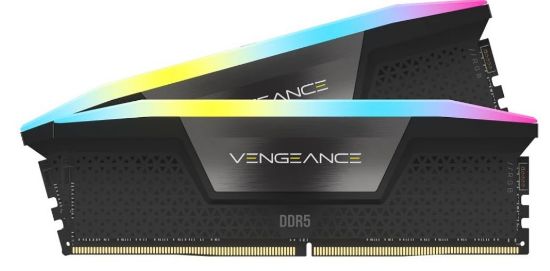 Picture of Corsair Vengeance RGB 32GB (2x16GB) DDR5 UDIMM 6000MHz C36 1.4V Desktop Gaming Memory Black Mac