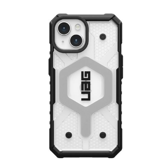 Picture of UAG Pathfinder MagSafe Apple iPhone 15 (6.1') Rugged Case - Ice (114291114343), 18ft. Drop Protection (5.4M), Tactical Grip, 10 Years Warranty