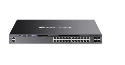 Picture of TP-Link SG6428XHP Omada 24-Port Gigabit Stackable L3 Managed PoE+ Switch with 4 10G Slots, Omada 24-PortGigabit Stackable L3 Managed PoE+ Switch with