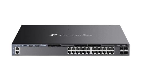 Picture of TP-Link SG6428XHP Omada 24-Port Gigabit Stackable L3 Managed PoE+ Switch with 4 10G Slots, Omada 24-PortGigabit Stackable L3 Managed PoE+ Switch with