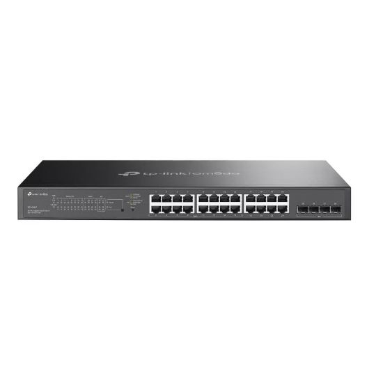 Picture of TP-Link SG2428LP Omada 28-Port Gigabit Smart Switch with 16-Port PoE+, 16× Gigabit 802.3af/at PoE+ ports, 8× Gigabit non-PoE RJ45 ports and 4× Gigabit