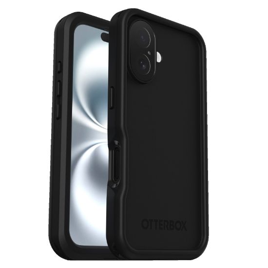 Picture of OtterBox FRE MagSafe Apple iPhone 16 (6.1') Case Black - (77-96144), DROP+ 5X Military Standard,2M IP68,Built-In Screen Protector, 7 Years Warranty