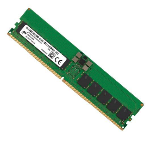 Picture of Micron 32GB (1x32GB) DDR5 RDIMM 4800MHz CL40 1Rx4 ECC Registered Server Data Center Memory 3yr wty
