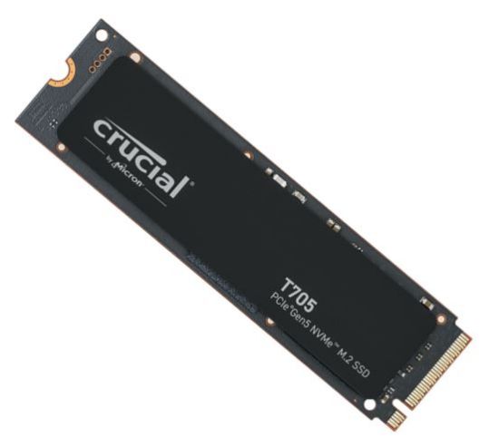 Picture of Crucial T705 1TB Gen5 NVMe SSD - 13600/10200 MB/s R/W 600TBW 1400K IOPs 1.5M hrs MTTF DirectStorage for Intel 14th Gen & AMD Ryzen ~CT1000T700SSD3