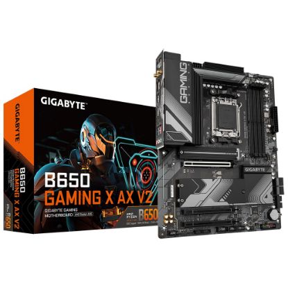 Picture of Gigabyte B650 GAMING X AX V2 AMD AM5 ATX Motherboard 4x DDR5~128GB,2x PCIe x16, 3x M.2, 4x SATA 6, 4x USB 3.2, 1x USB-C, 3x USB 2.0