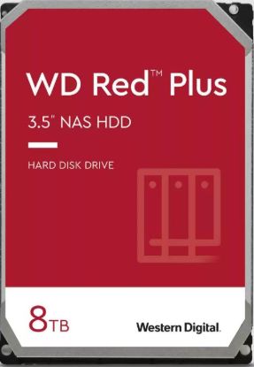 Picture of Western Digital WD Red Plus 8TB 3.5' NAS HDD SATA WD80EFPX  215MB/s  5640 RPM  256MB Cache  3-Year Limited Warranty