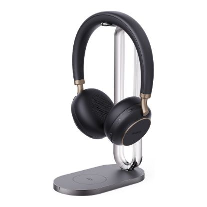 Picture of Yealink BH76 Teams ANC Bluetooth Headset With Charging Stand, Black, USB-A, Includes Charging Stand, Rectractable Microphone Up to 35 hours *EOS*