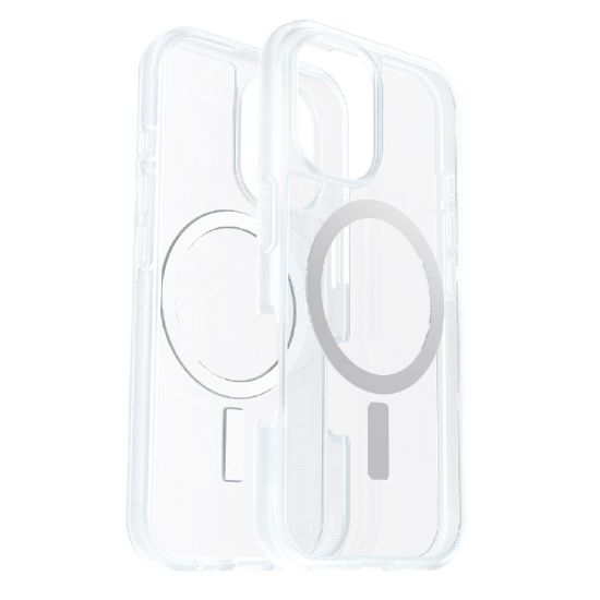 Picture of OtterBox React MagSafe Apple iPhone 16 Pro Max (6.9') Case Clear - (77-96261),DROP+ Military Standard,Hard Case with Soft Grip Edges, 7 Years Warranty