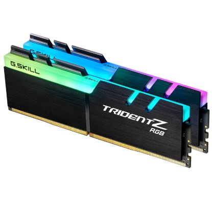Picture of G.SKILL F4-3200C16D-32GTZR 32GB (2 x 16GB)/ PC4-25600 / DDR4 3200 Mhz/ Timings 16-18-18-38/ Voltage 1.35V/ TZ R