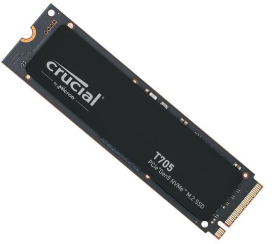 Picture of Crucial T705 2TB Gen5 NVMe SSD - 14500/12700 MB/s R/W 1200TBW 1550K IOPs 1.5M hrs MTTF DirectStorage for Intel 14th Gen & AMD Ryzen 7000
