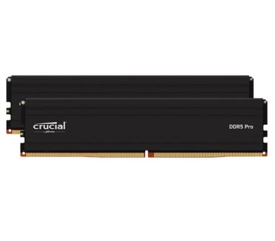 Picture of Crucial Pro 96GB (2x48GB) DDR5 UDIMM 5600MHz CL46 Black Heat Spreader Support Intel XMP AMD Ryzen for Desktop PC Gaming Memory