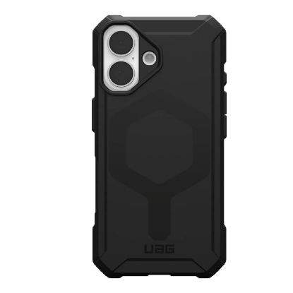 Picture of UAG Essential Armor MagSafe Apple iPhone 16 Plus (6.7') Rugged Case - Black (114447114040), 15ft. Drop Protection (4.6M), 10 Years Warranty
