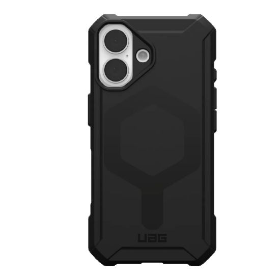 Picture of UAG Essential Armor MagSafe Apple iPhone 16 Plus (6.7') Rugged Case - Black (114447114040), 15ft. Drop Protection (4.6M), 10 Years Warranty