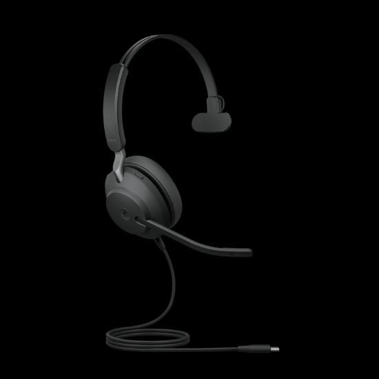 Picture of Jabra Evolve2 40 SE Wired USB-C MS Mono Headset, 360° BusyLight, Noise Isolationg Ear Cushions, 2Yr Warranty, Plug-and-play
