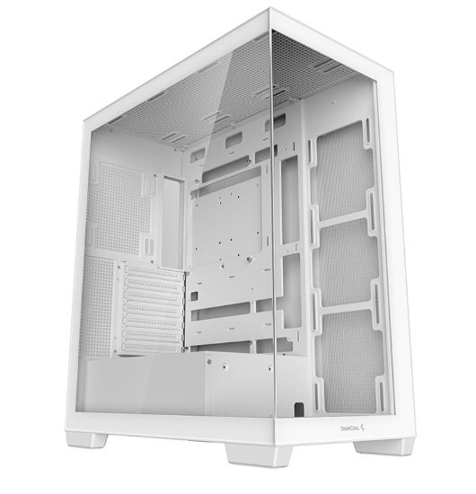 Picture of DeepCool CG580 White Panoramic ATX Mid-Tower Case, Up to 2x 360mm Radiators, 9x120mm Fans. Front 2x USB3.0, Audio I/O Panel