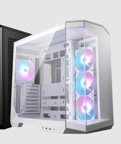 Picture of MSI MAG PANO 100R PZ WHITE Micro ATX Case, 2 x USB 5Gbps , 1x USB C 20Gbps, 1 x Audio-Out / Mic,, 3x 2.5', 2x 3.5', Micro ATX / Mini ITX(NEW)