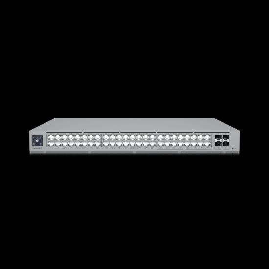 Picture of Ubiquiti UniFi Network, Switch, 48-Port,  POE 720W, (16) 2.5 GbE ports, 8 PoE+, 8 PoE++, (4) 10G SFP+ Ports,  Layer3,  Rack Mount,
