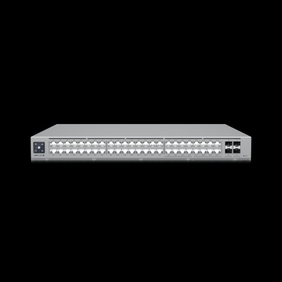 Picture of Ubiquiti UniFi Network, Switch, 48-Port,  POE 720W, (16) 2.5 GbE ports, 8 PoE+, 8 PoE++, (4) 10G SFP+ Ports,  Layer3,  Rack Mount,