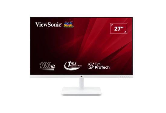 Picture of ViewSonic 27' White, Super Clear IPS, 4ms 100hz, Ultra Slim Bezel, FHD, HDMI, VGA,  Adaptive Sync. VESA 100. 3Yrs AR. Office Business Monitor (LS