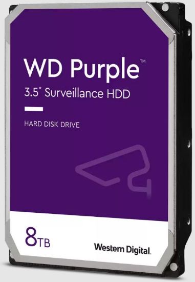 Picture of Western Digital WD Purple 8TB 3.5' Surveillance HDD 256MB Cache SATA  3-Year Limited Warranty